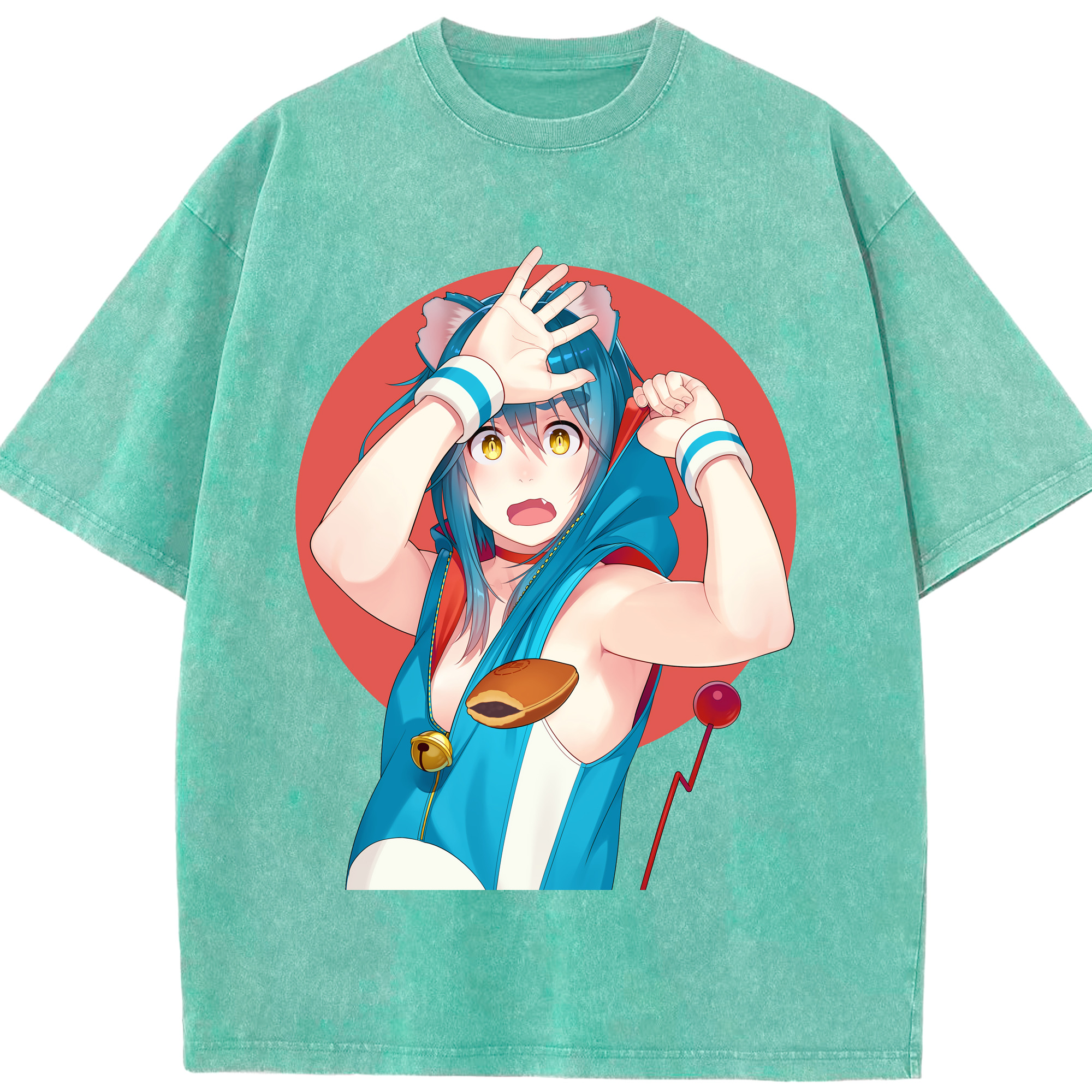 （画像用） ドラえもん Doraemon 綿100% ヴィンテージ風 半袖Tシャツ（フロントプリント）